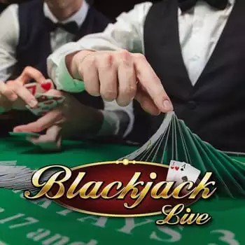 Live Casino logo of Live Blackjack from Evolution at Spinjo Casino
