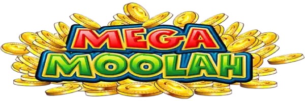 Mega Moolah slot online game logo by Games Global on spinjocasinoo.de